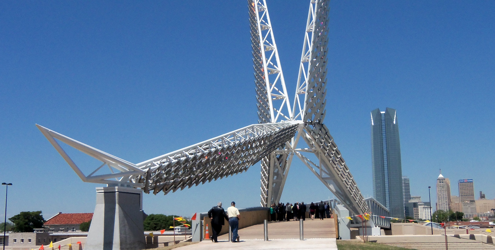 Skydance Bridge landscape Oklahoma City