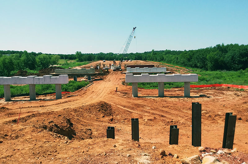 Kickapoo Turnpike construction