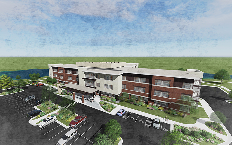 rehabilitation center rendering