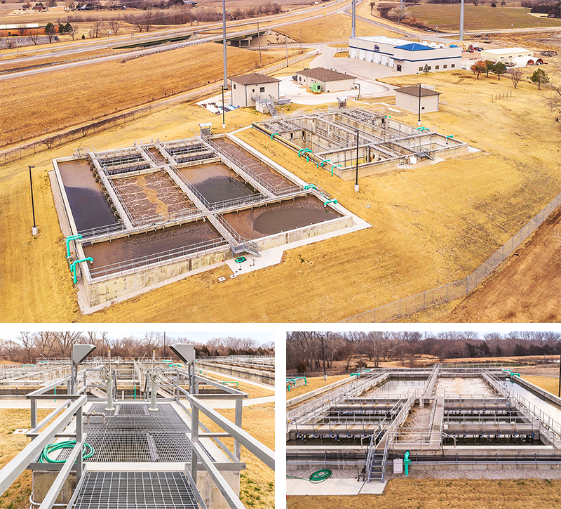 Maize wastewater treatment plant aerial