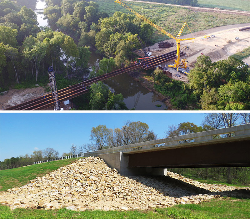 Little River Bridge construction