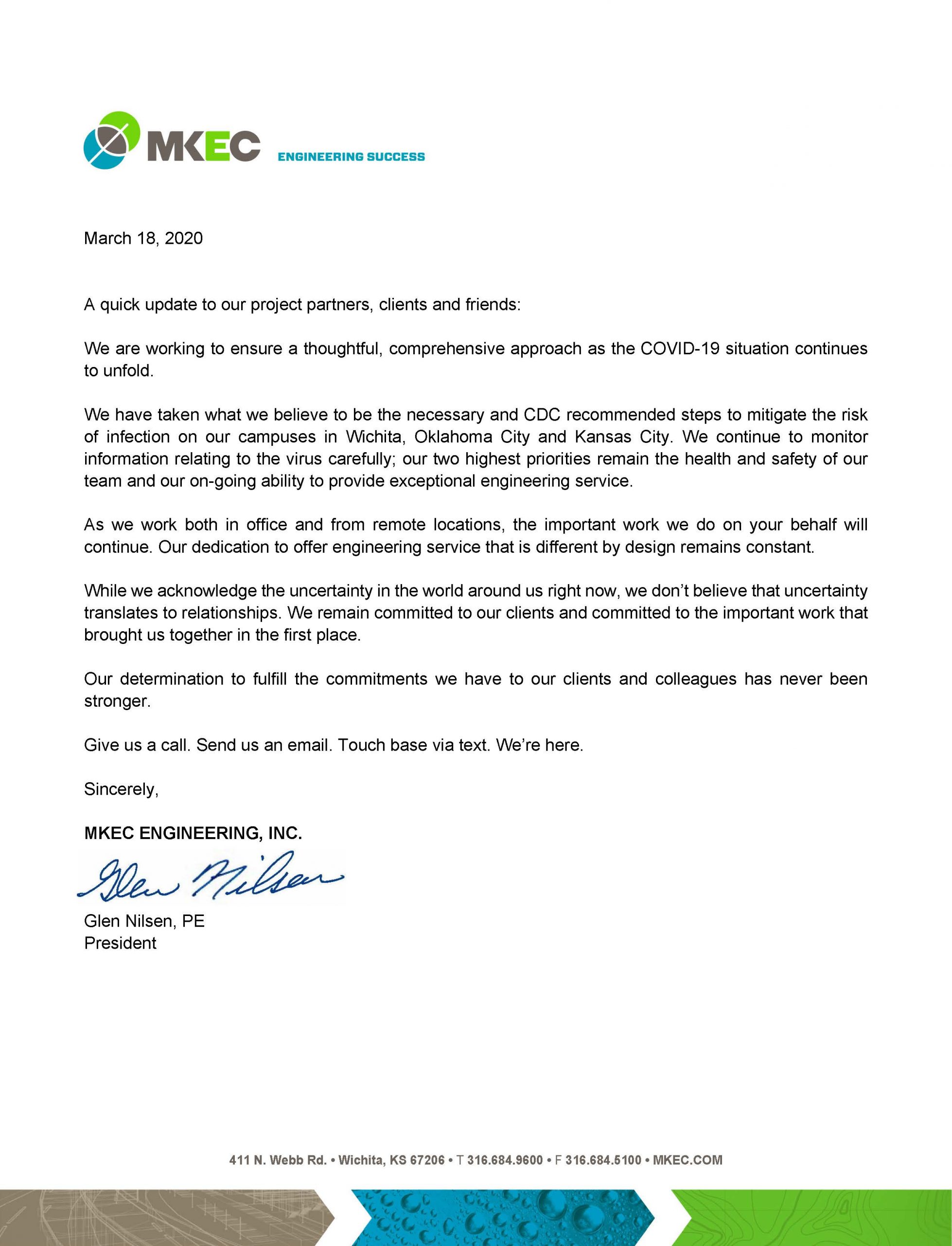 MKEC company statement