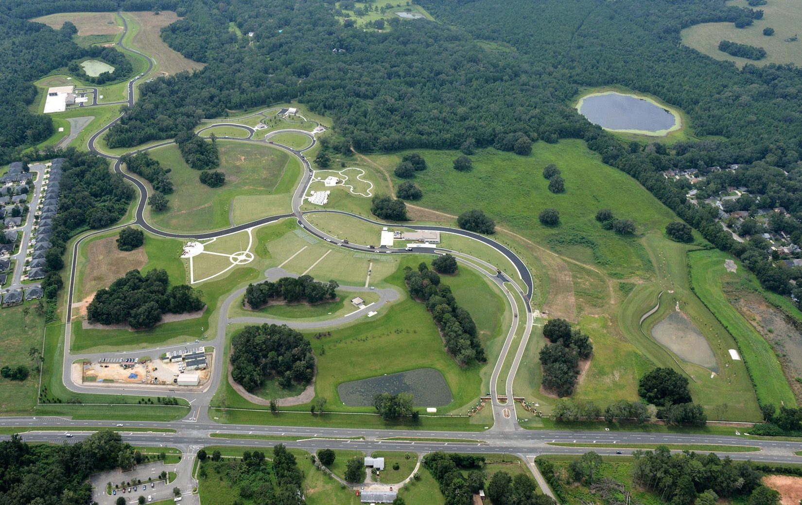 Tallahassee National Cemetery aerial shot