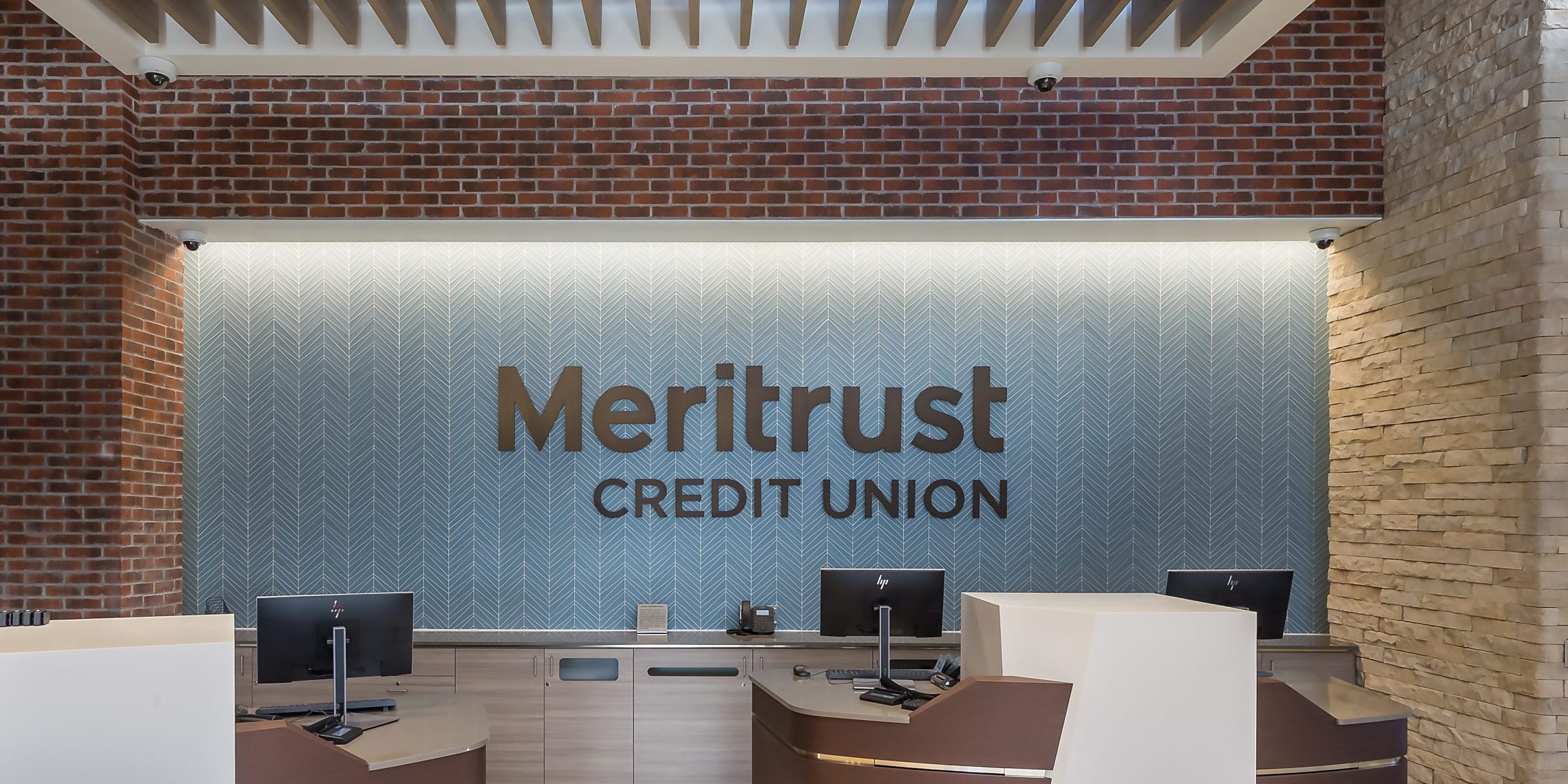 Meritrust Credit Union branch sign