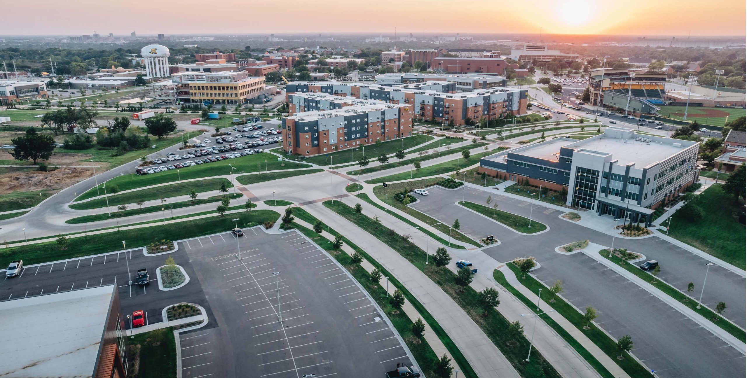 Wichita State University innovation campus aerial picture